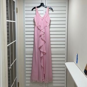 Pink formal dress with beautiful back